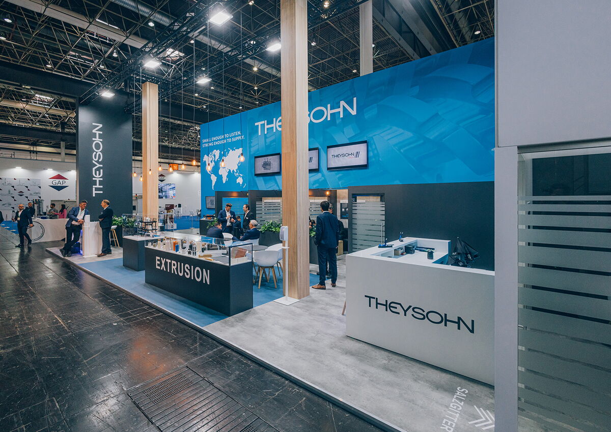 Theysohn Messestand auf der K 2022