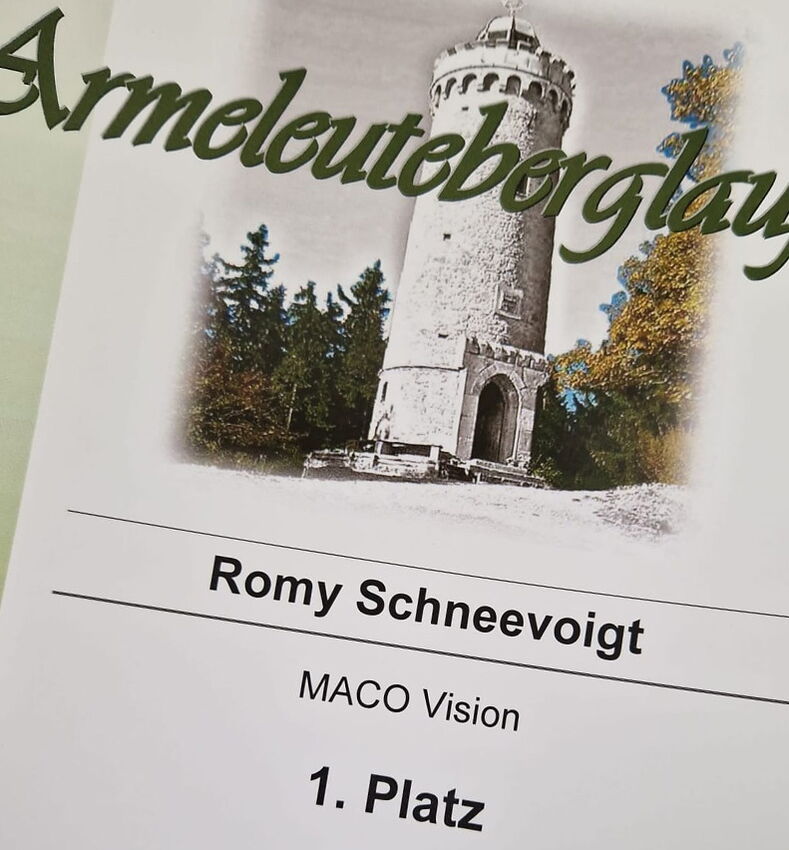 Urkunde zum 1. Platz beim Armeleuteberglauf