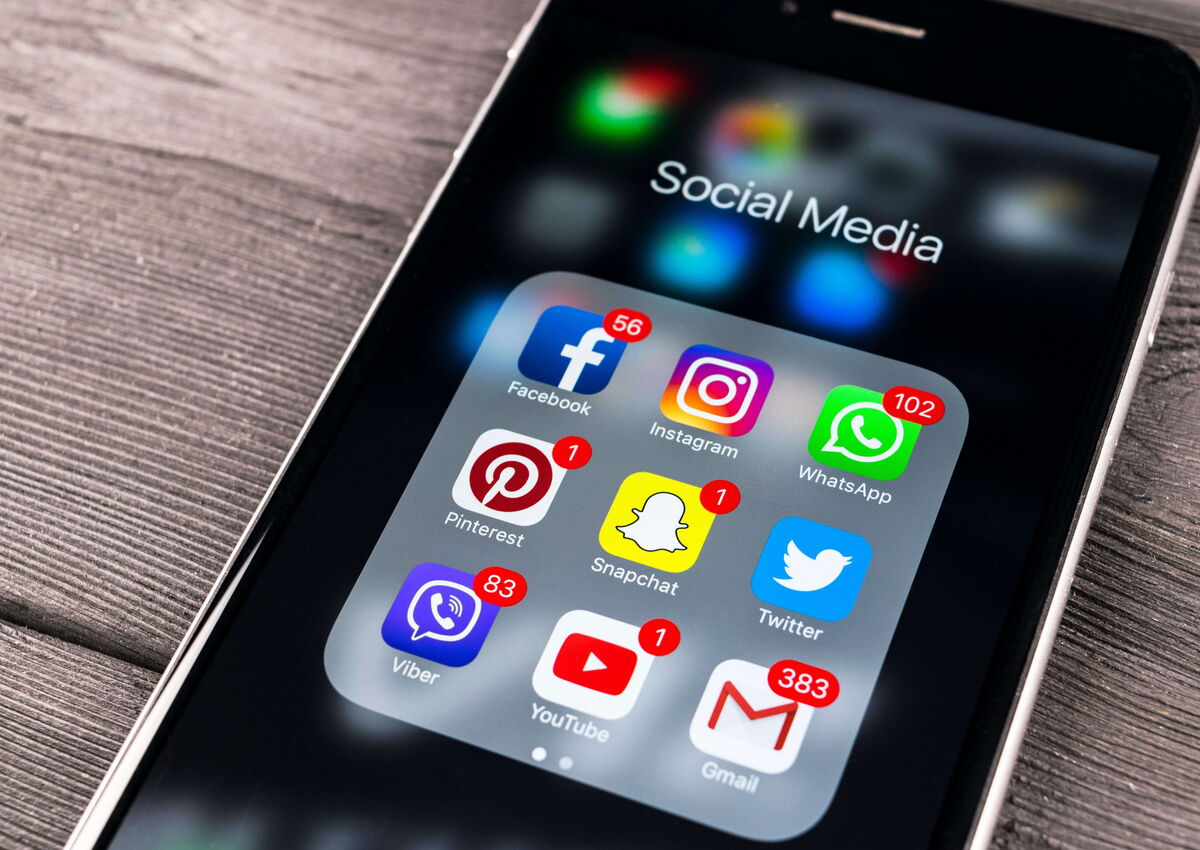 Social Media Apps auf Smartphone