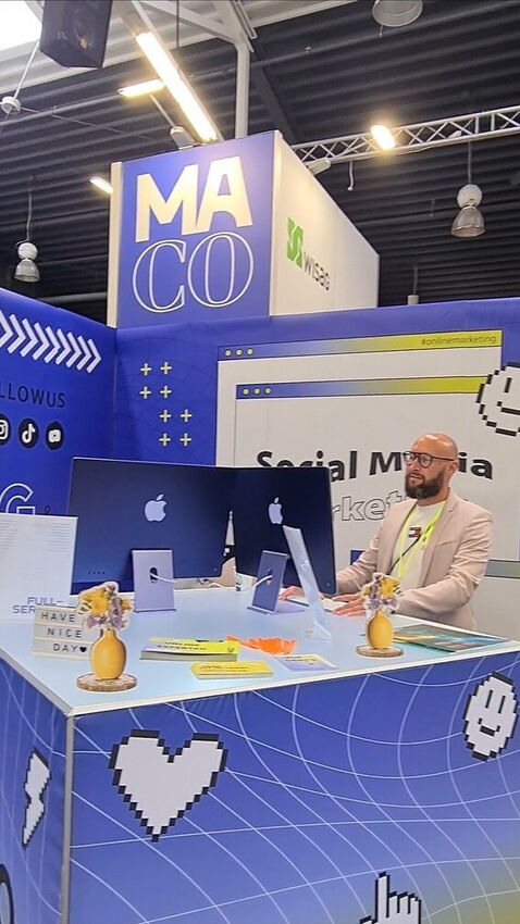 MACO Vision Messestand bei der DIAM & DDM Messe