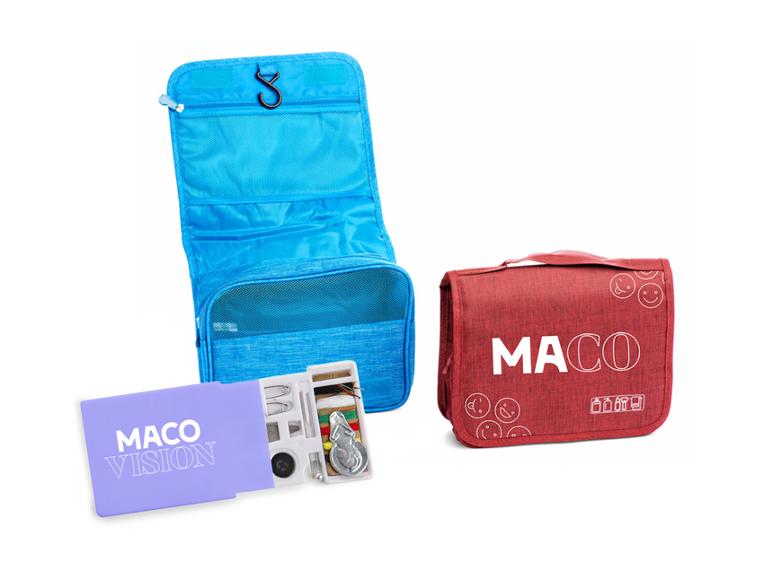 Waschtasche oder Nähset mit Firmenlogo