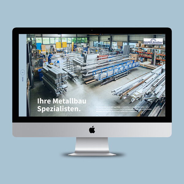 neue Website für Rauser Metallbau GmbH