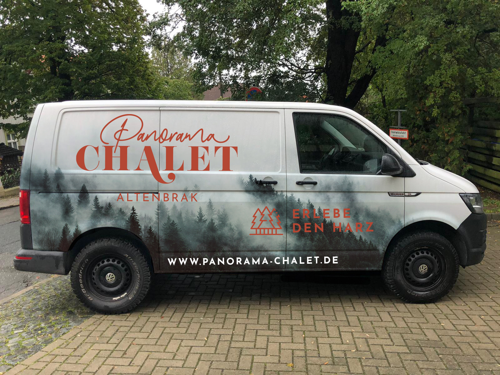 Panorama Chalet Altenbrak, Autowerbung Digitaldruck, Werbetechnik