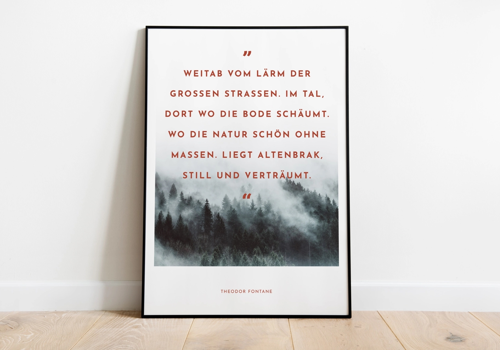 Theodor Fontane, Design, Printprodukt, Plakat